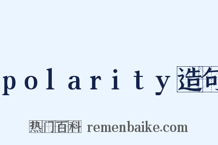 polarity造句是什么意思的图片
